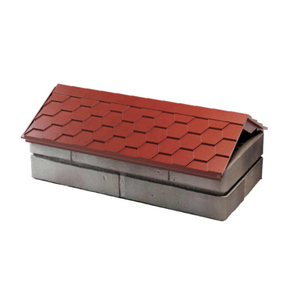 Парапет Zking Эверест Красный с посадкой на 1 кирпич (200/225/255мм) в Альметьевске фото