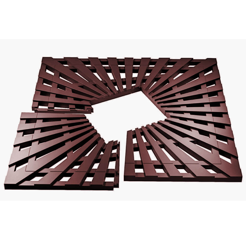 Приствольная решетка для дерева ZKING ATMOSPHERE 1.2х1.2м Коричневая в Альметьевске фото