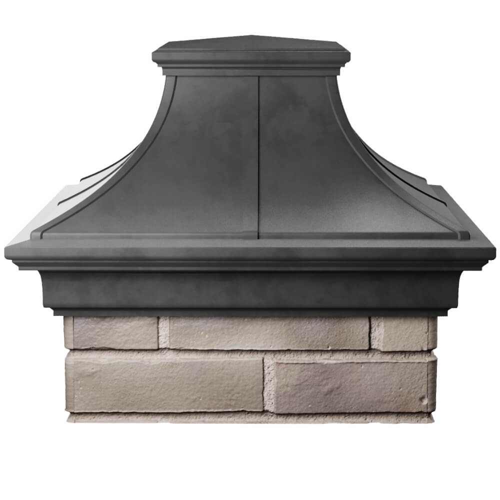 Колпак Zking Монблан Премиум Серый на столб 1.5х1.5 кирпича (385х385мм) Альметьевск фото