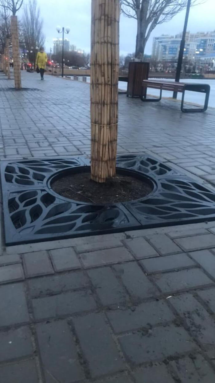 Приствольная решетка для дерева ZKING CRUST 1.2х1.2м Черная в Альметьевске фото