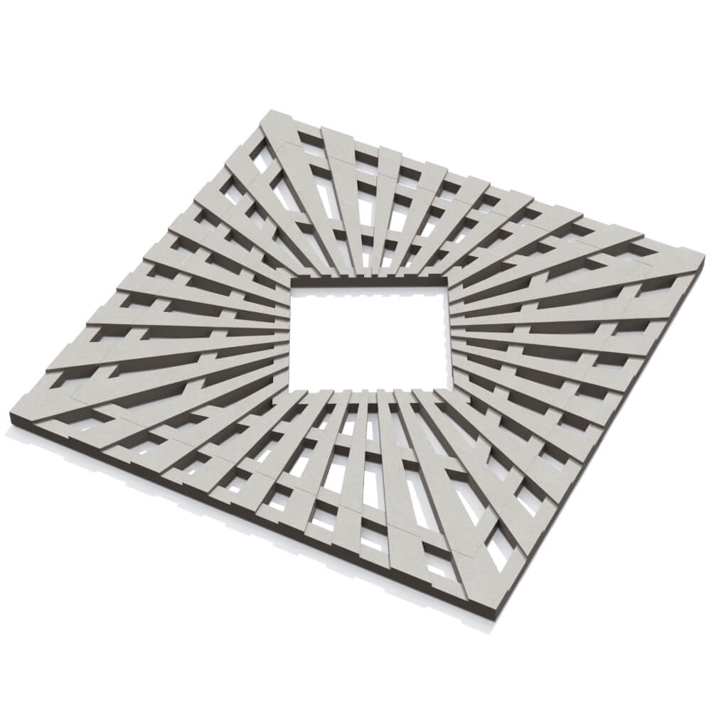 Приствольная решетка для дерева ZKING ATMOSPHERE 1.2х1.2м Бежевая в Альметьевске фото