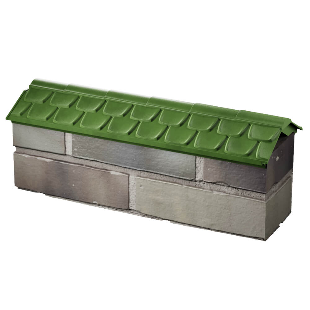 Парапет Zking Эльбрус Зеленый с посадкой на 0.5 кирпича (130мм) в Альметьевске фото