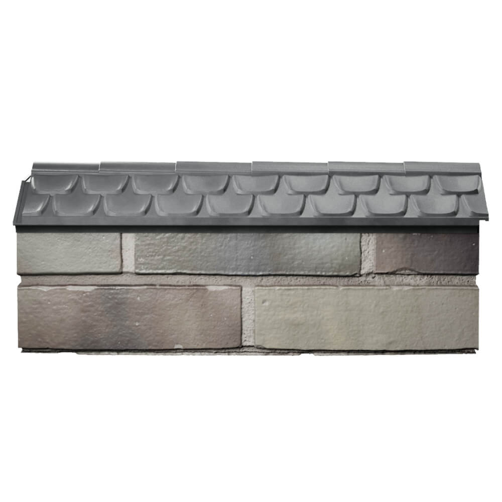 Парапет Zking Эльбрус Серый с посадкой на 0.5 кирпича (130мм) в Альметьевске фото