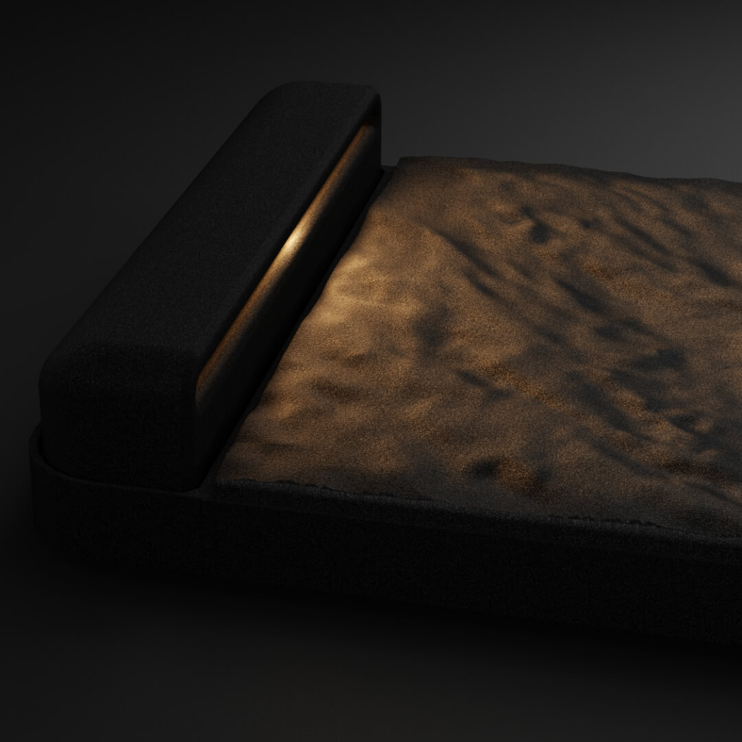 LED Светильник для шаговой плиты STONE Черный Сланец 330х75х98мм Альметьевск фото