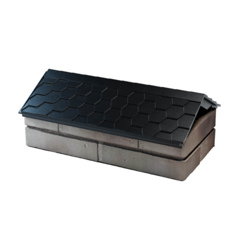 Парапет Zking Эверест Черный с посадкой на 1 кирпич (200/225/255мм) в Альметьевске фото