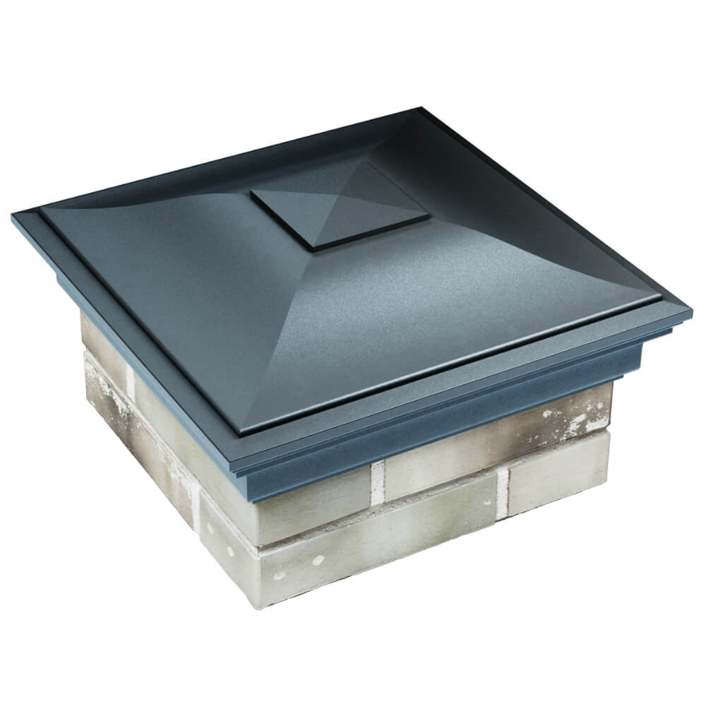 Колпак Zking Монблан Серый на столб 1.5х1.5 кирпича (385х385мм) в Альметьевске фото