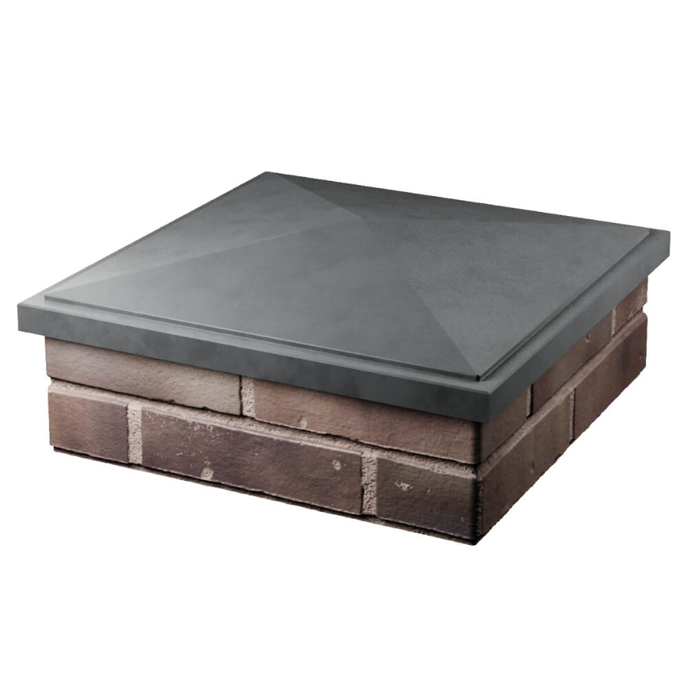 Колпак Zking БонаМоно Серый на столб 2х2 кирпича (515х515, 530х530мм) в Альметьевске фото