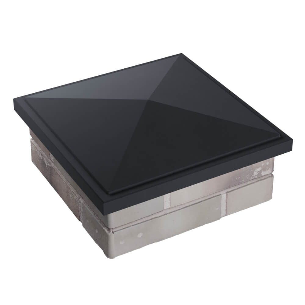 Колпак Zking БонаМоно Серый на столб 1.5х1.5 кирпича (385х385, 400х400мм) в Альметьевске фото