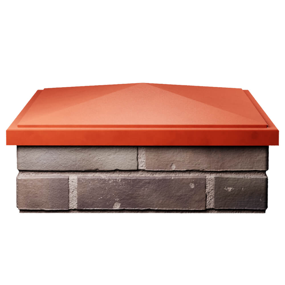 Колпак Zking БонаМоно Красный на столб 2х2 кирпича (515х515, 530х530мм) Альметьевск фото