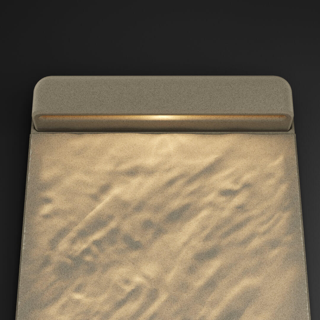 LED Светильник для шаговой плиты STONE Светлая Галька 330х75х98мм в Альметьевске фото