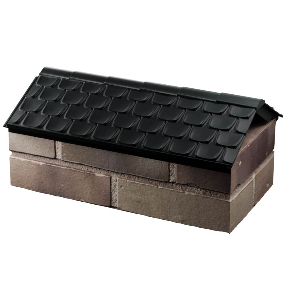 Парапет Zking Эльбрус Черный с посадкой на 1 кирпич (255мм) в Альметьевске фото