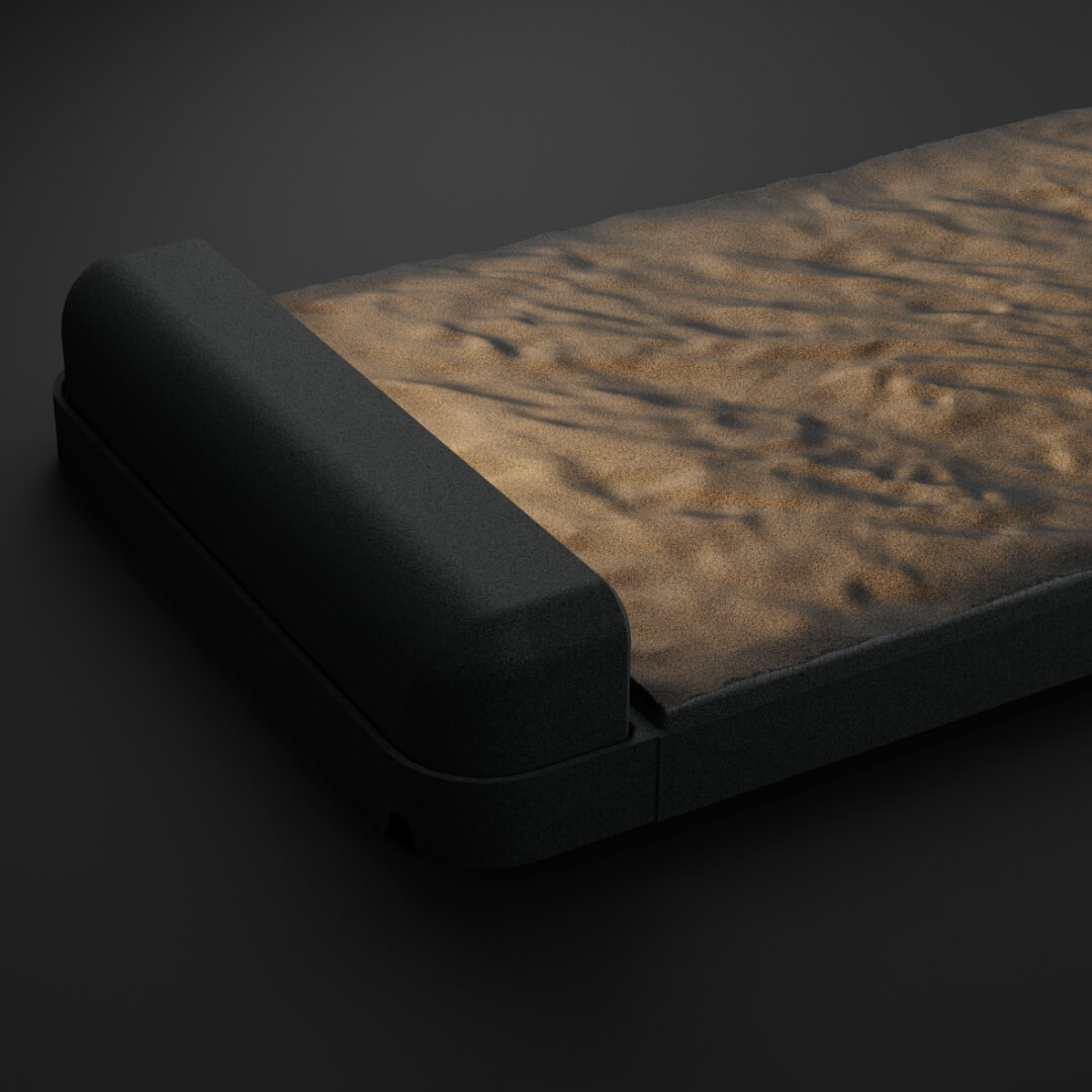 LED Светильник для шаговой плиты STONE Графитовый Серый 330х75х98мм в Альметьевске фото