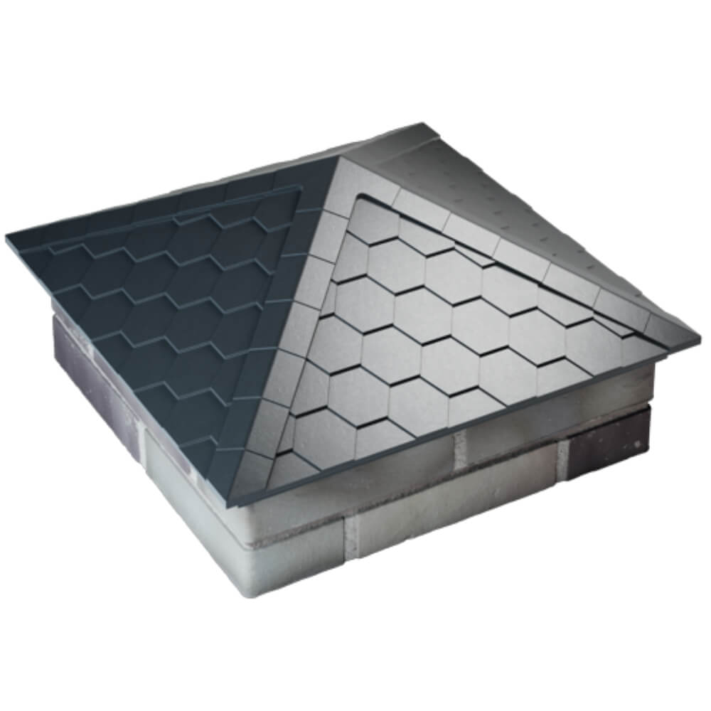 Колпак Zking Эверест Серый на столб 2х2 кирпича (535х535мм) Альметьевск фото