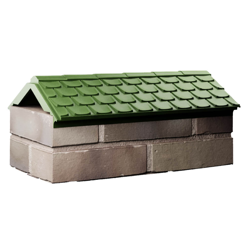 Парапет Zking Эльбрус Зеленый с посадкой на 1 кирпич (255мм) Альметьевск фото