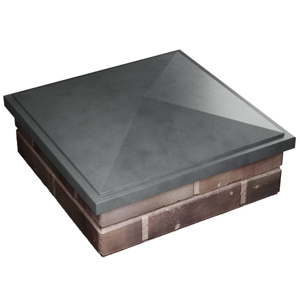 Колпак Zking БонаМоно Серый на столб 2х2 кирпича (515х515, 530х530мм) в Альметьевске фото