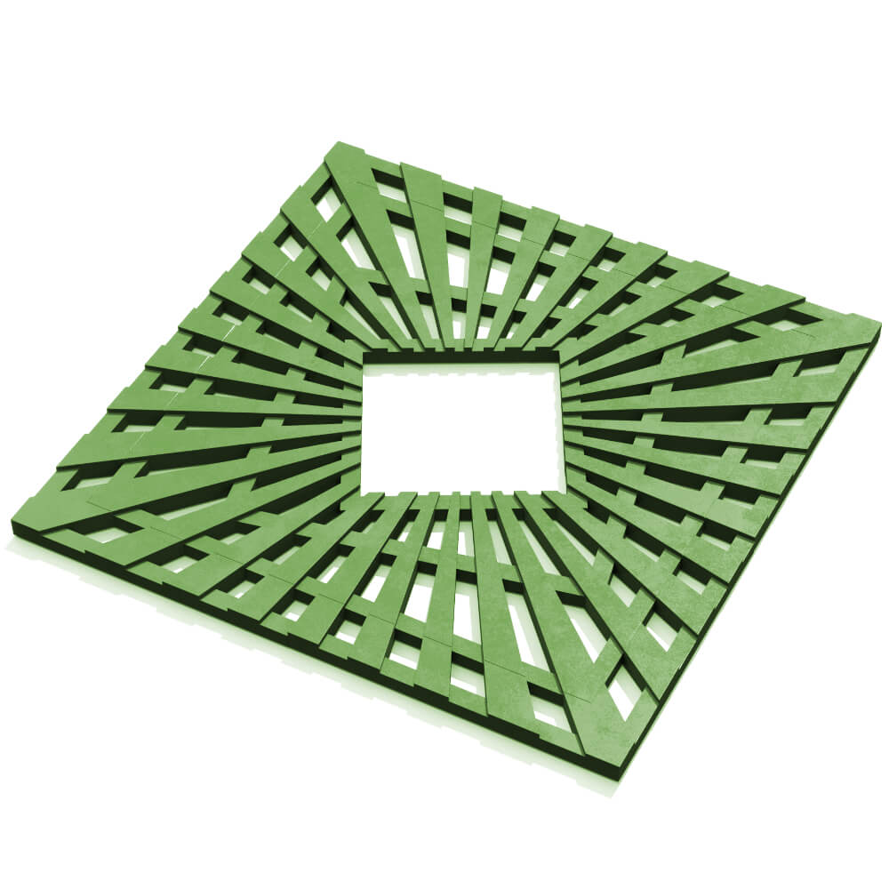 Приствольная решетка для дерева ZKING ATMOSPHERE 1.2х1.2м Зеленая в Альметьевске фото