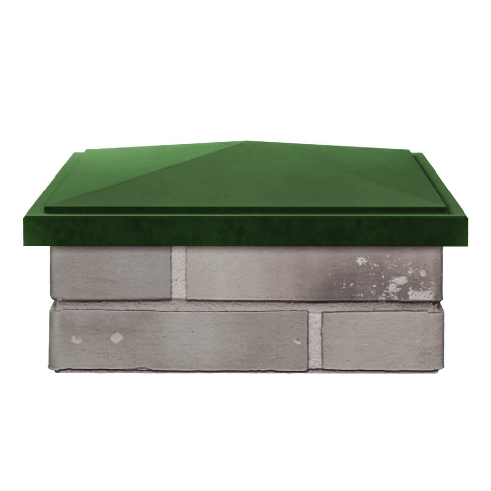 Колпак Zking БонаМоно Зеленый на столб 1.5х1.5 кирпича (385х385, 400х400мм) Альметьевск фото