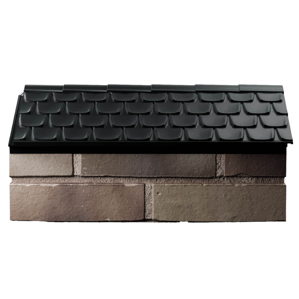 Парапет Zking Эльбрус Черный с посадкой на 1 кирпич (255мм) в Альметьевске фото