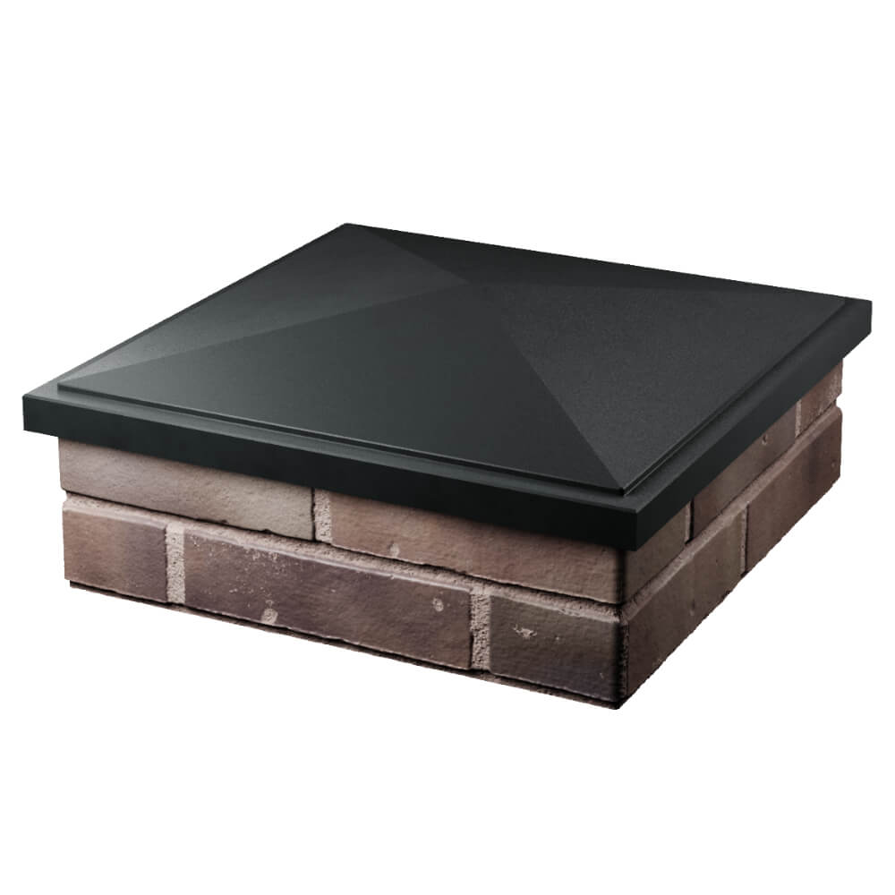 Колпак Zking БонаМоно Черный на столб 2х2 кирпича (515х515, 530х530мм) в Альметьевске фото