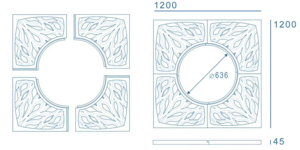 Приствольная решетка для дерева ZKING CRUST 1.2х1.2м Черная в Альметьевске фото