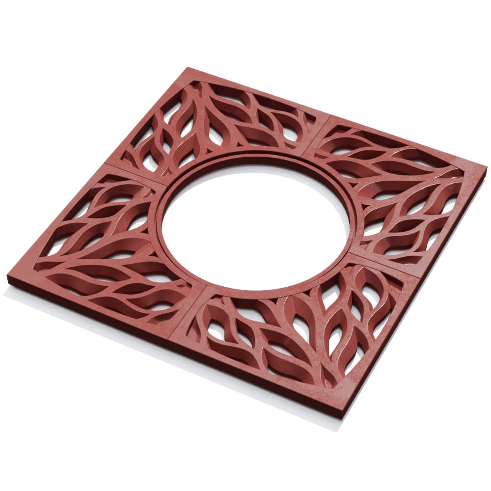 Приствольная решетка для дерева ZKING CRUST 1.2х1.2м Красная в Альметьевске фото