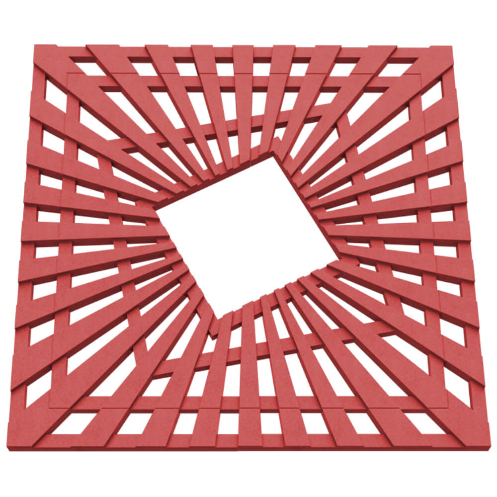 Приствольная решетка для дерева ZKING ATMOSPHERE 1.2х1.2м Красная в Альметьевске фото