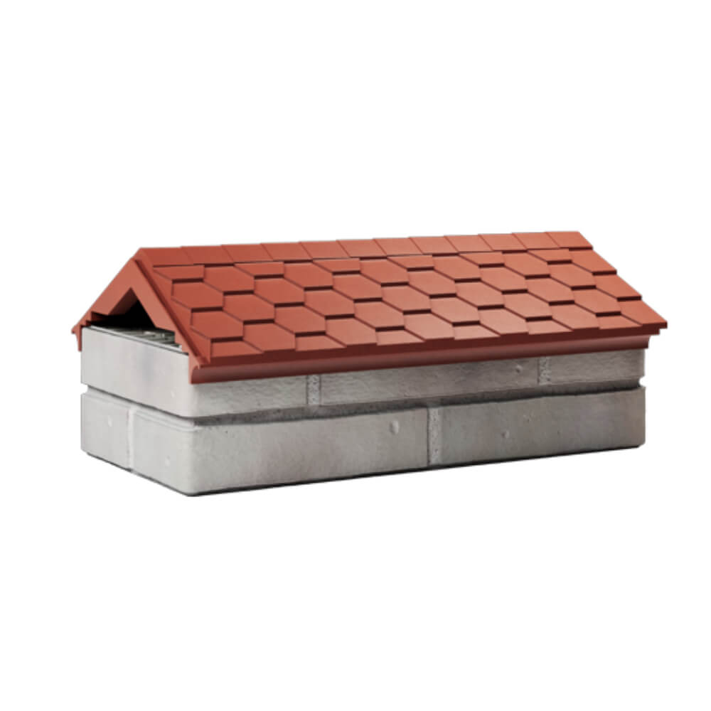 Парапет Zking Эверест Красный с посадкой на 1 кирпич (200/225/255мм) Альметьевск фото