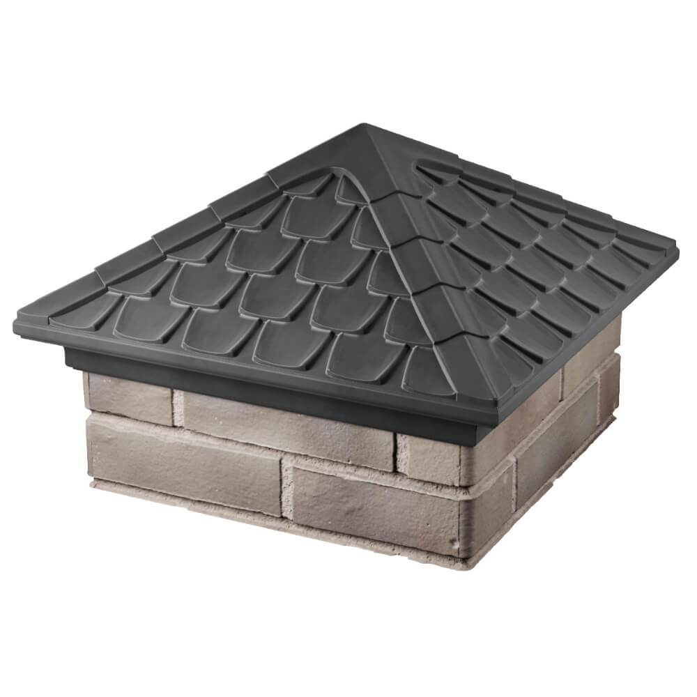 Колпак Zking Эльбрус Серый на столб 1.5х1.5 кирпича (385х385мм) в Альметьевске фото