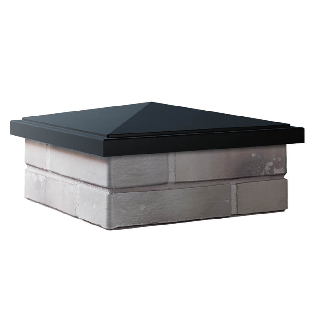 Колпак Zking БонаМоно Черный на столб 1.5х1.5 кирпича (385х385, 400х400мм) в Альметьевске фото