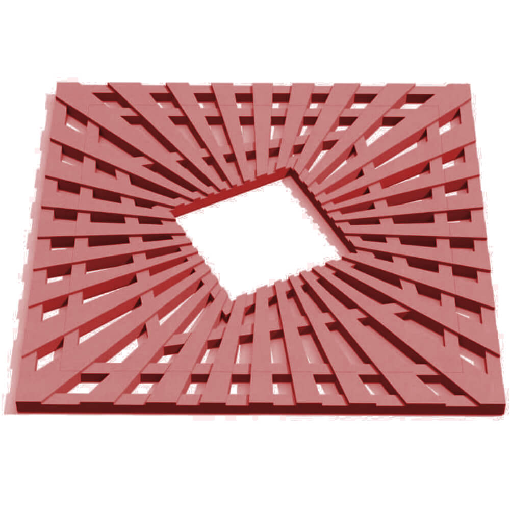 Приствольная решетка для дерева ZKING ATMOSPHERE 1.2х1.2м Красная Альметьевск фото