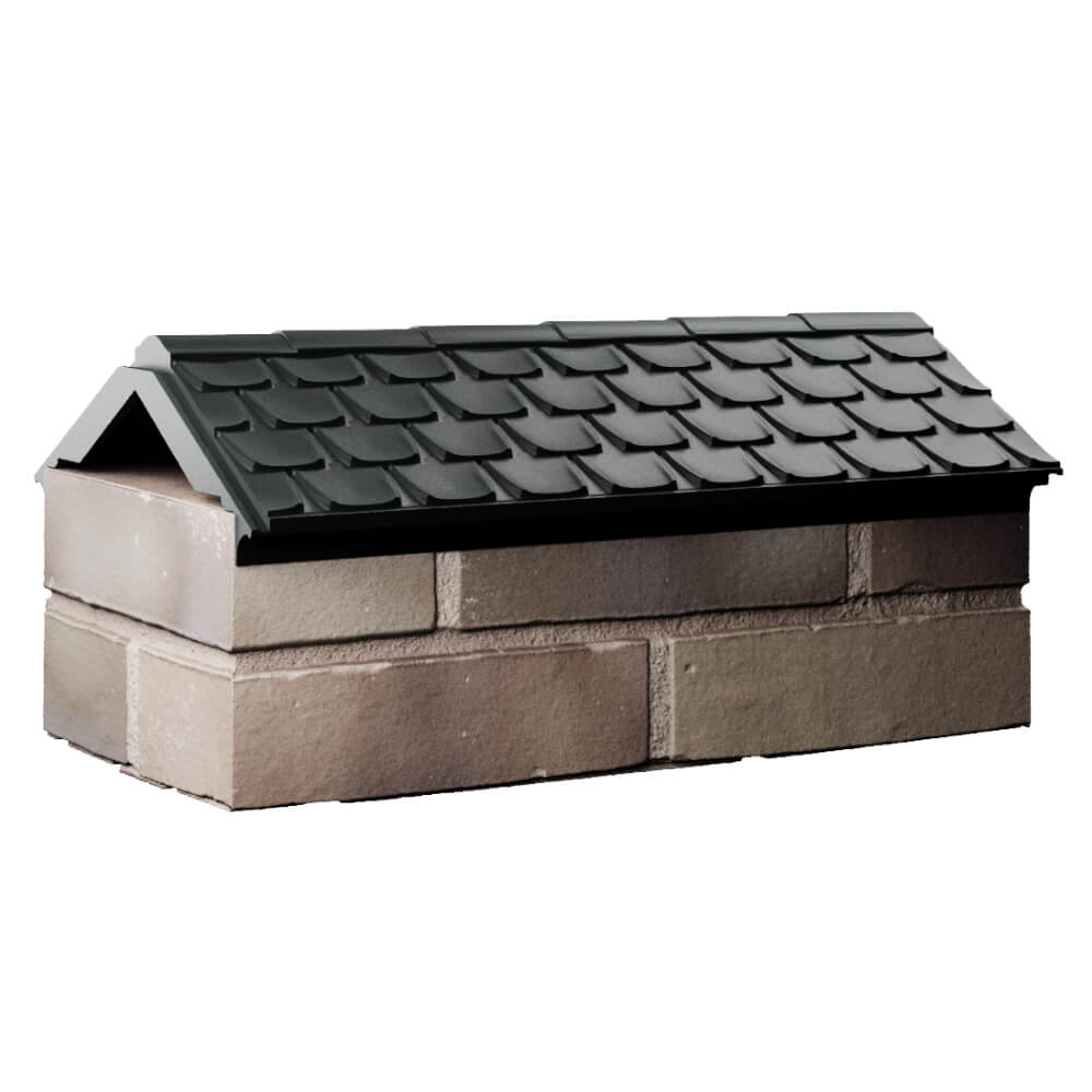 Парапет Zking Эльбрус Черный с посадкой на 1 кирпич (255мм) Альметьевск фото