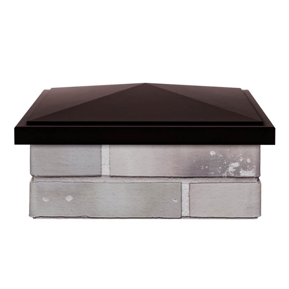 Колпак Zking БонаМоно Коричневый на столб 1.5х1.5 кирпича (385х385, 400х400мм) Альметьевск фото