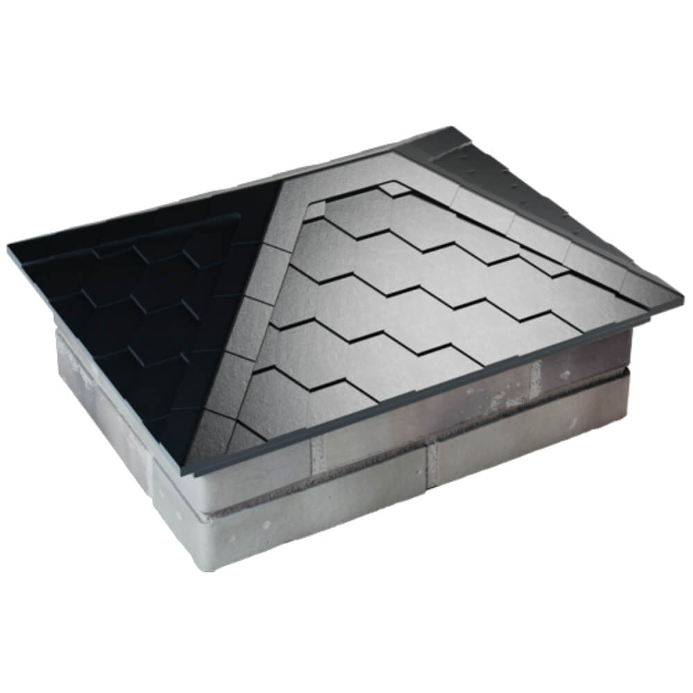 Колпак Zking Эверест Черный на столб 2х1.5 кирпича (520х390мм) Альметьевск фото