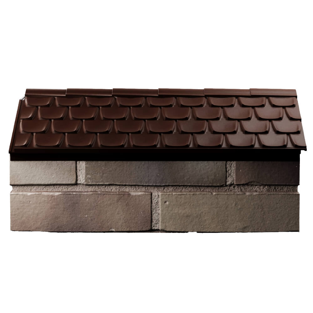Парапет Zking Эльбрус Коричневый с посадкой на 1 кирпич (255мм) в Альметьевске фото