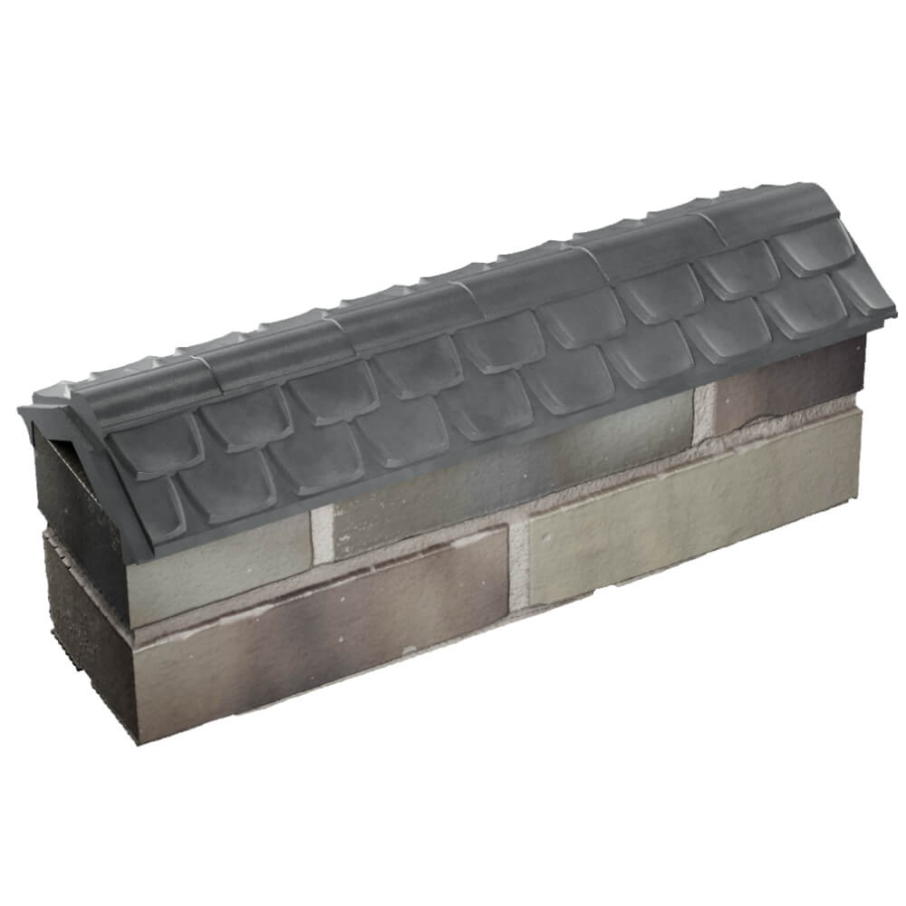 Парапет Zking Эльбрус Серый с посадкой на 0.5 кирпича (130мм) в Альметьевске фото