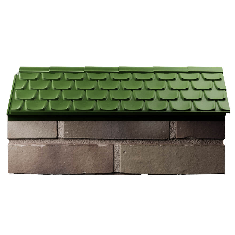 Парапет Zking Эльбрус Зеленый с посадкой на 1 кирпич (255мм) в Альметьевске фото