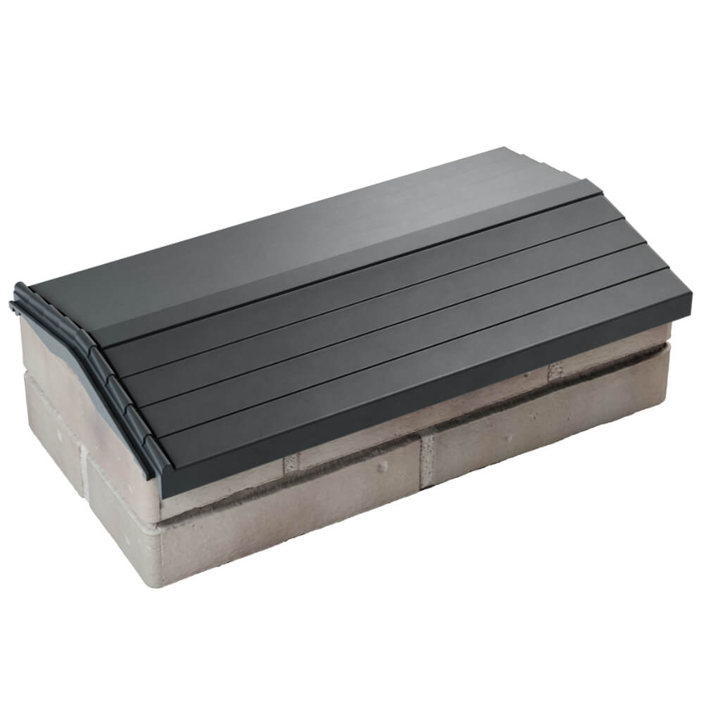 Парапет Zking Бона ХайТек Серый с посадкой на 1 кирпич (200/225/255мм) в Альметьевске фото