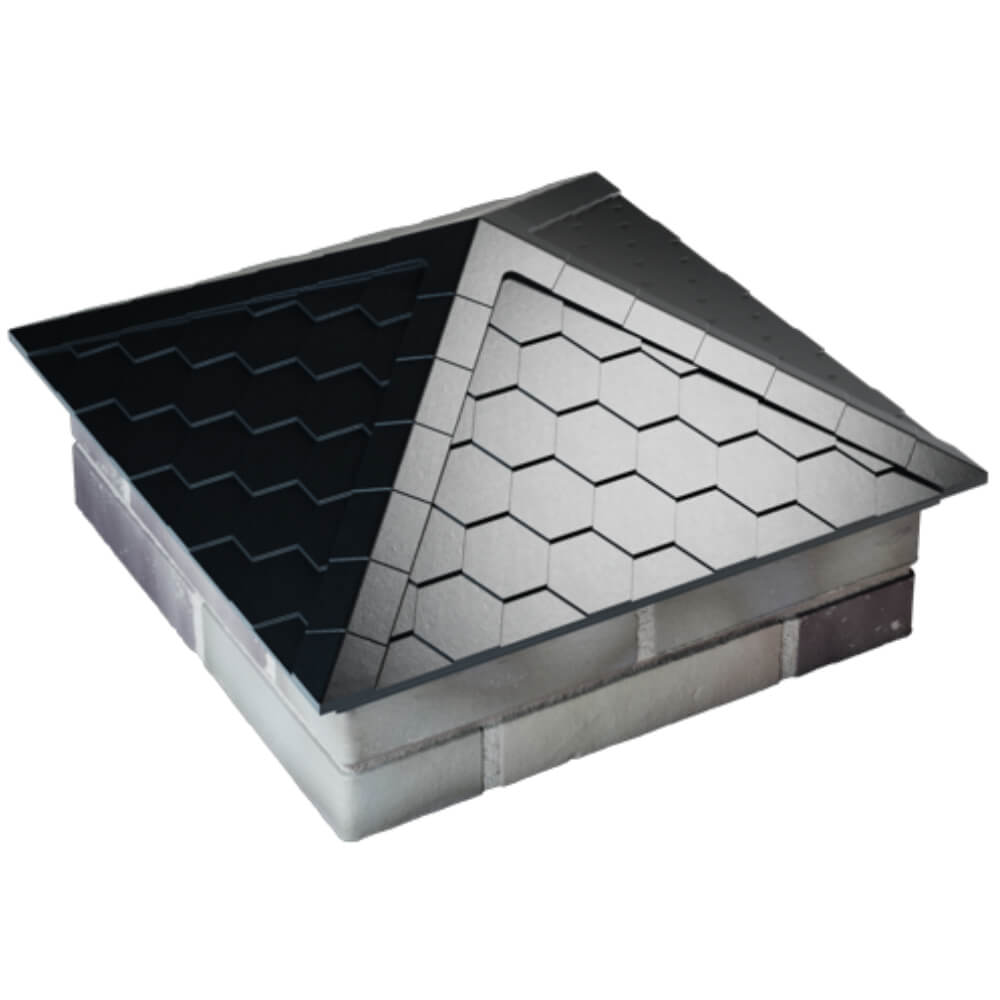 Колпак Zking Эверест Черный на столб 2х2 кирпича (535х535мм) Альметьевск фото