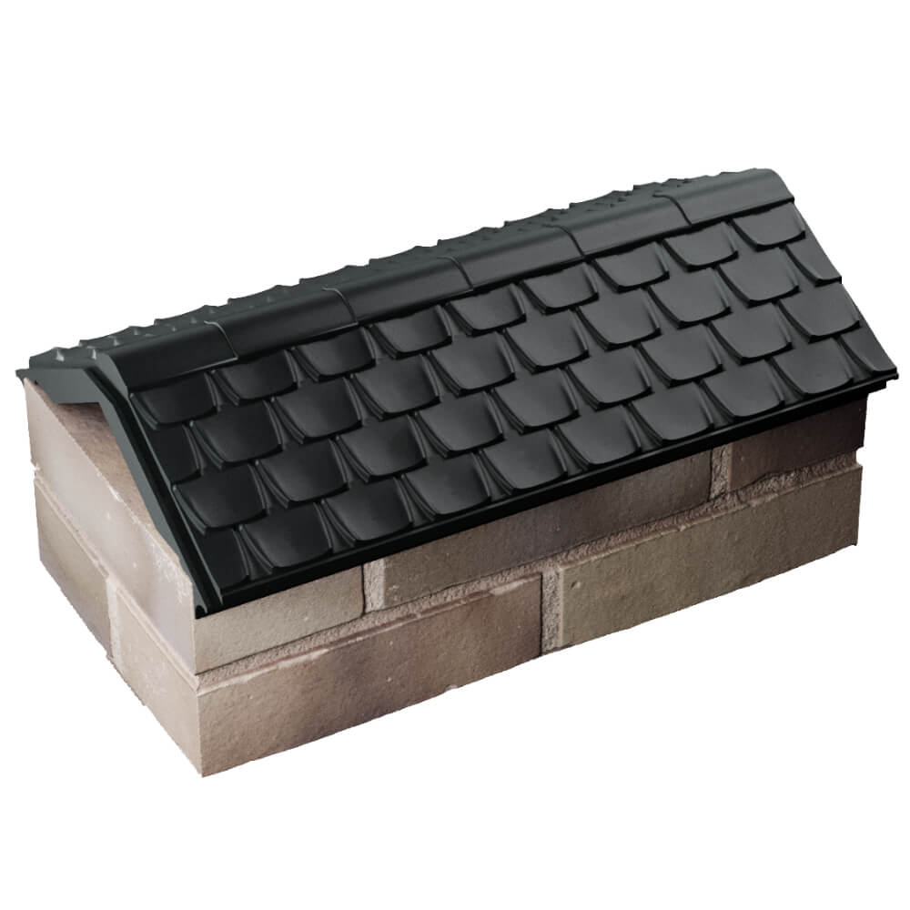 Парапет Zking Эльбрус Черный с посадкой на 1 кирпич (255мм) в Альметьевске фото