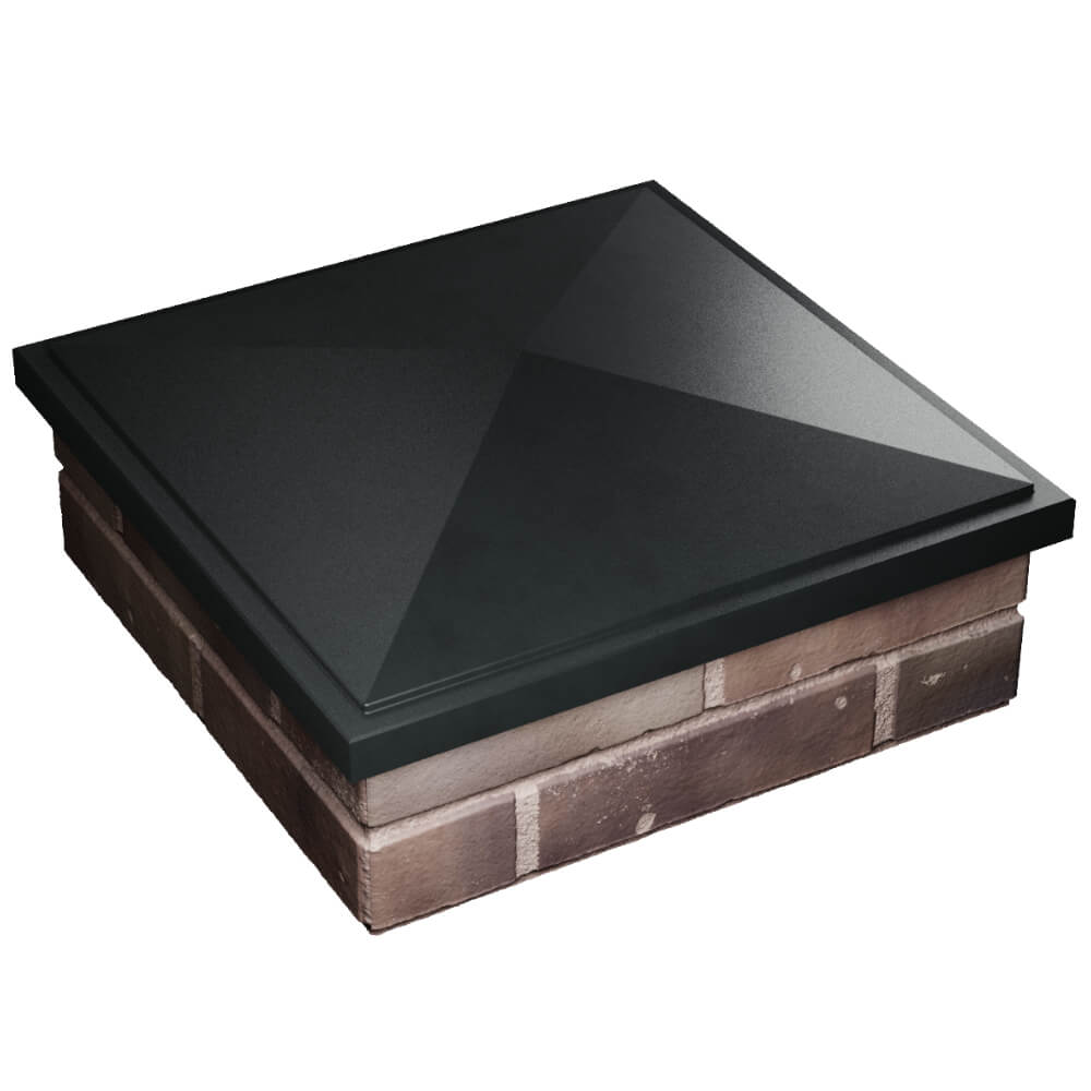 Колпак Zking БонаМоно Черный на столб 2х2 кирпича (515х515, 530х530мм) в Альметьевске фото