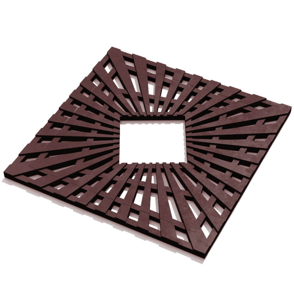 Приствольная решетка для дерева ZKING ATMOSPHERE 1.2х1.2м Коричневая в Альметьевске фото