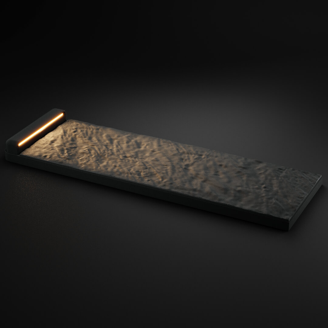 LED Светильник для шаговой плиты STONE Графитовый Серый 330х75х98мм в Альметьевске фото