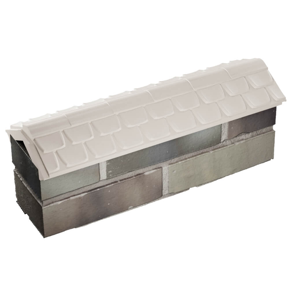 Парапет Zking Эльбрус Бежевый с посадкой на 0.5 кирпича (130мм) в Альметьевске фото