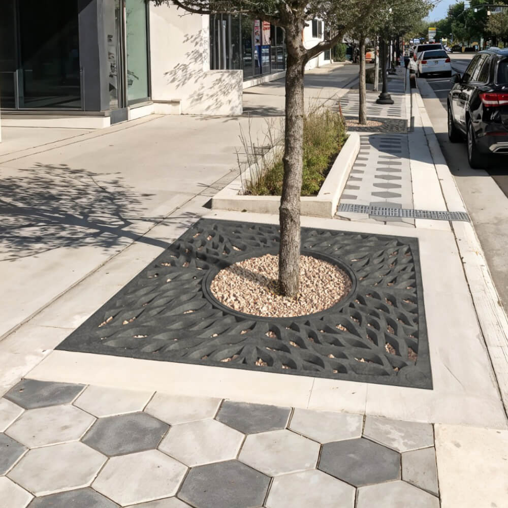 Приствольная решетка для дерева ZKING CRUST 2х2м Черная в Альметьевске фото