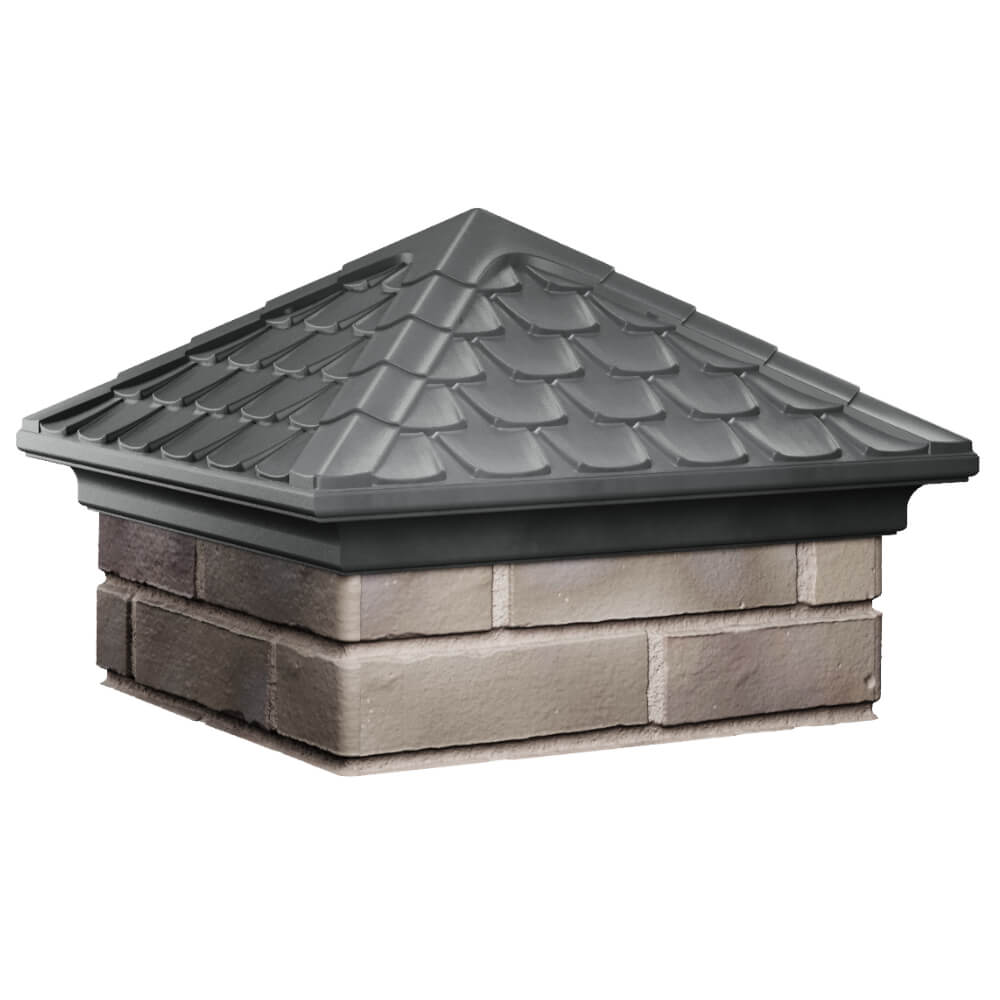 Колпак Zking Эльбрус Серый на столб 1.5х1.5 кирпича (385х385мм) в Альметьевске фото