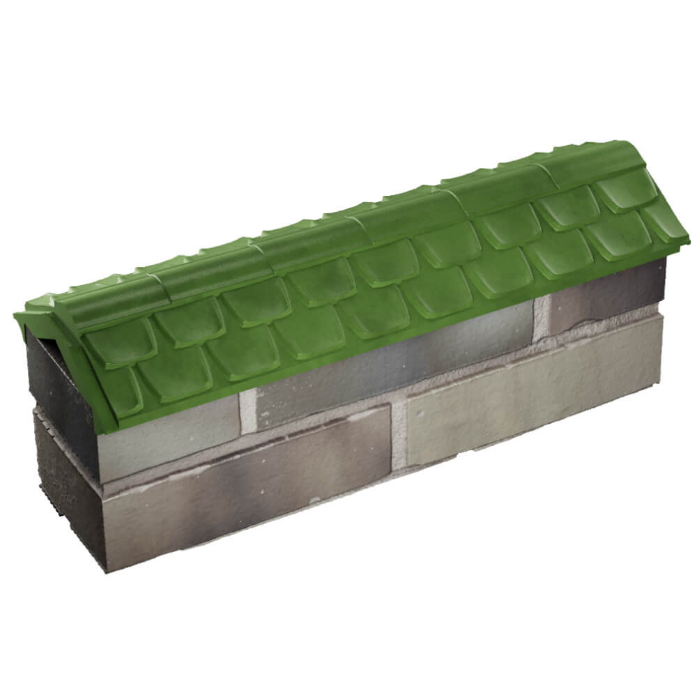 Парапет Zking Эльбрус Зеленый с посадкой на 0.5 кирпича (130мм) в Альметьевске фото