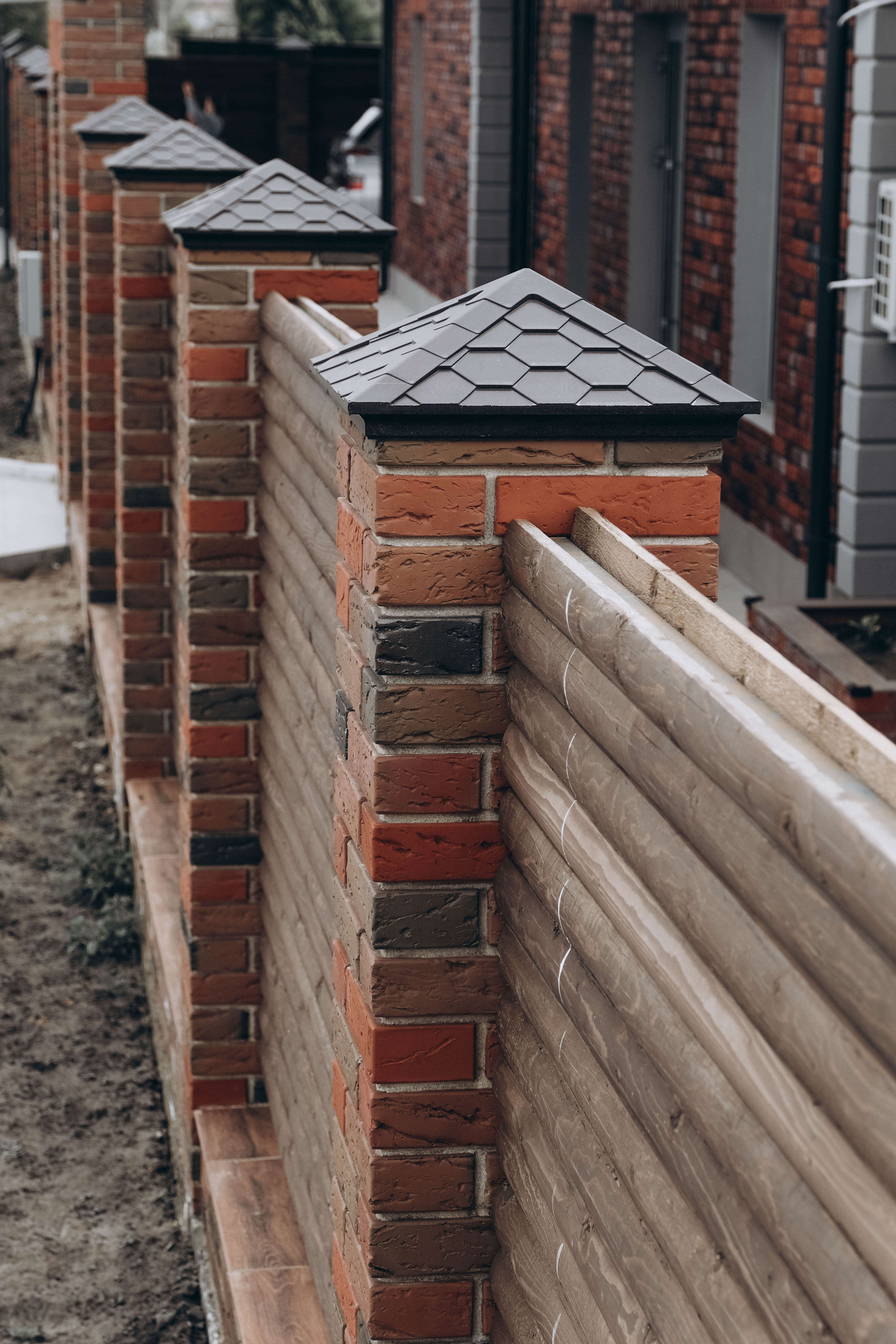 Колпак Zking Эверест Коричневый на столб 1.5х1.5 кирпича (390х390мм) в Альметьевске фото