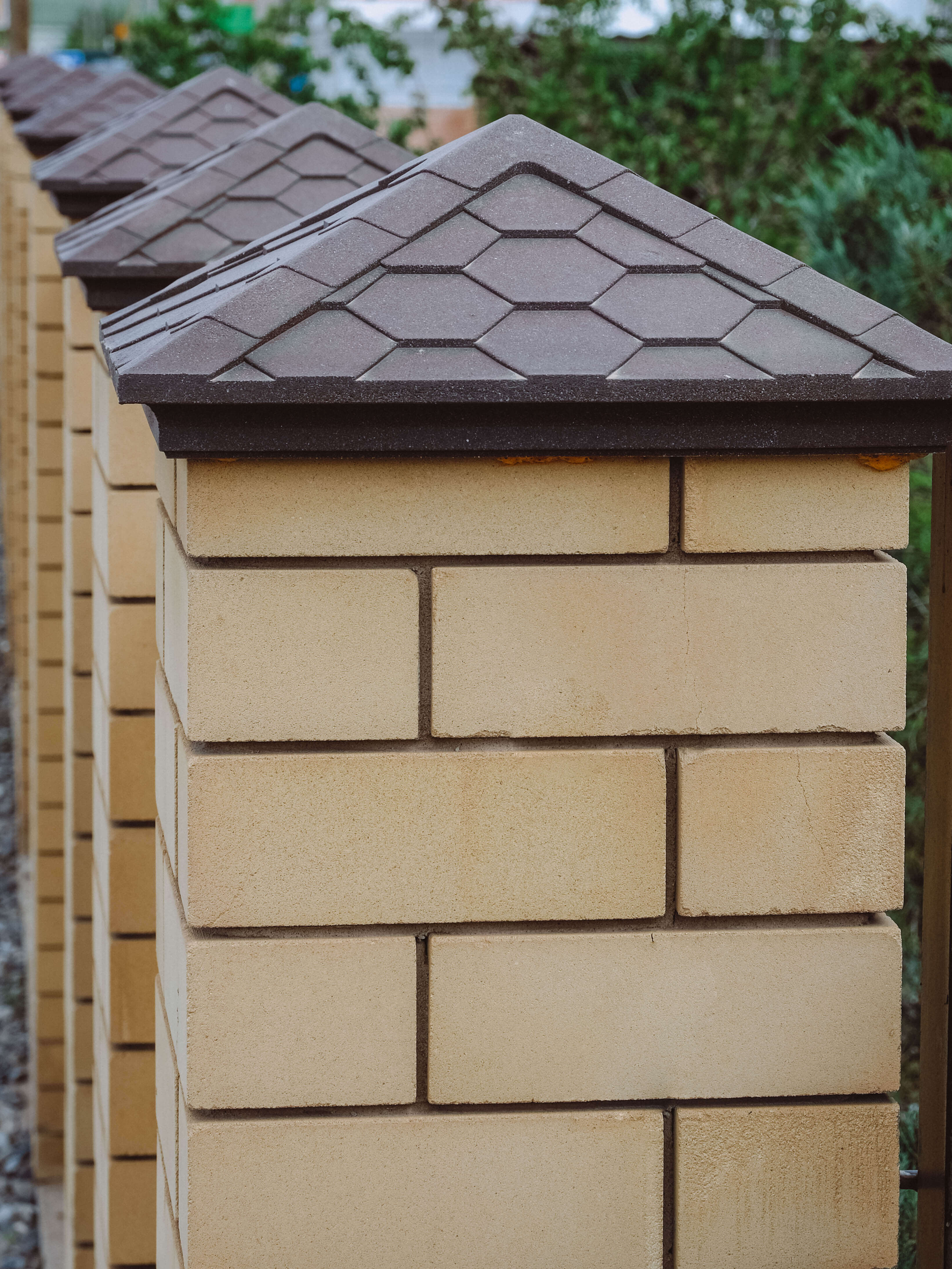 Колпак Zking Эверест Коричневый на столб 1.5х1.5 кирпича (390х390мм) в Альметьевске фото